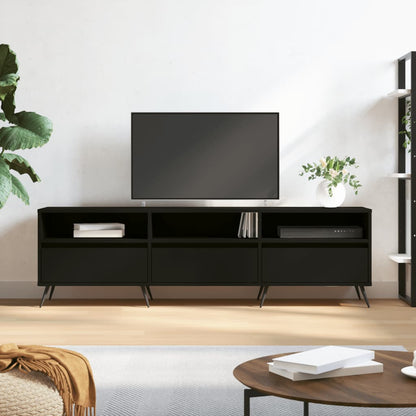 TV Cabinet Black 150x30x44.5 cm Engineered Wood