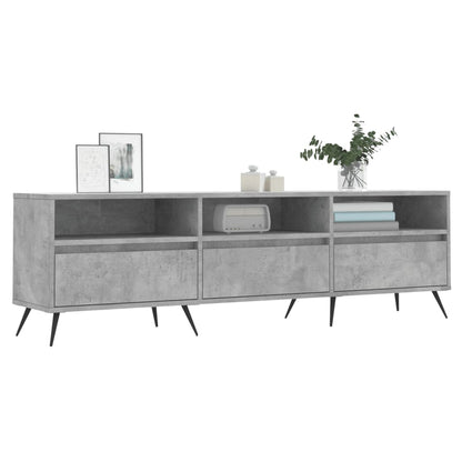 TV Cabinet Concrete Grey 150x30x44.5 cm Engineered Wood