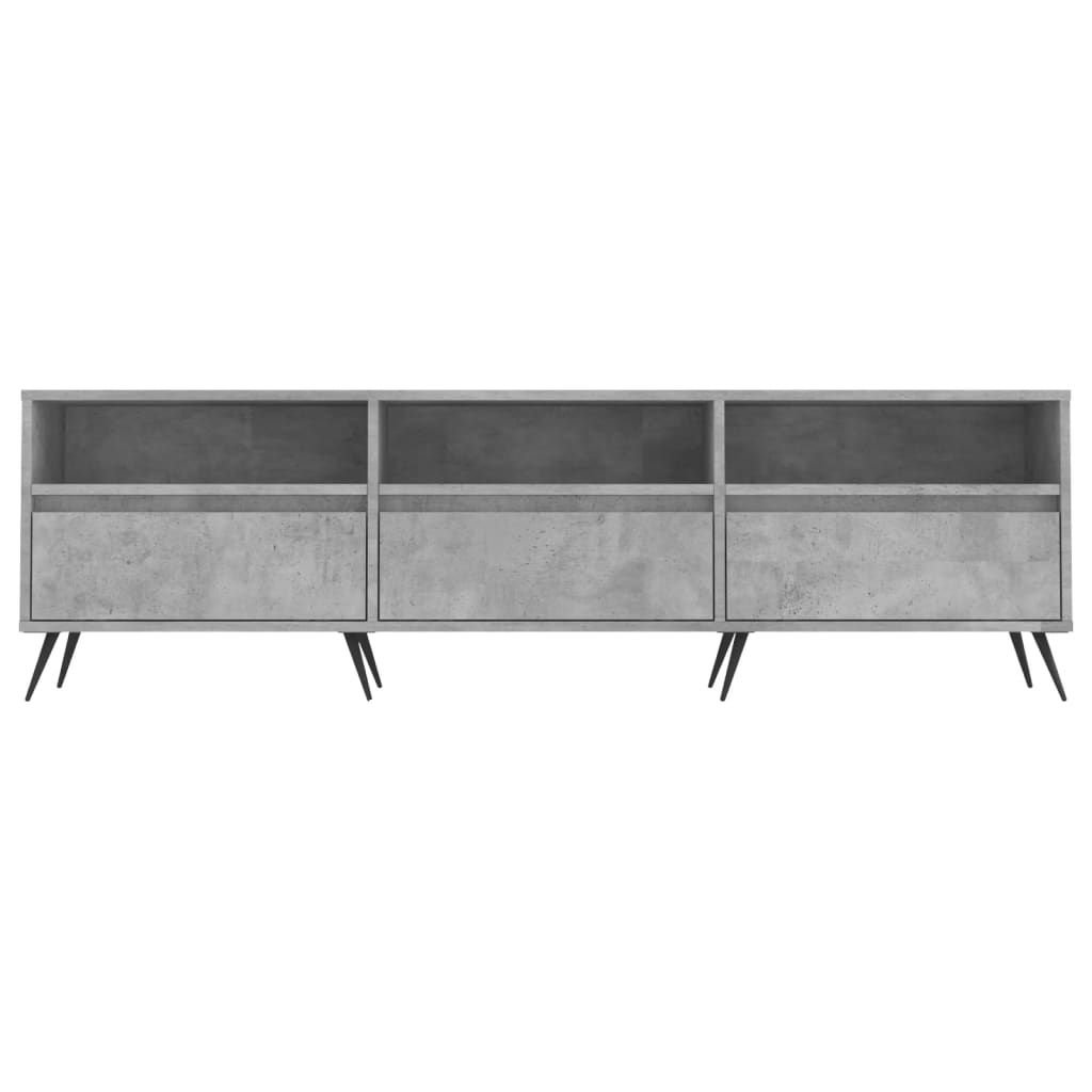 TV Cabinet Concrete Grey 150x30x44.5 cm Engineered Wood