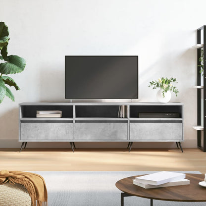 TV Cabinet Concrete Grey 150x30x44.5 cm Engineered Wood