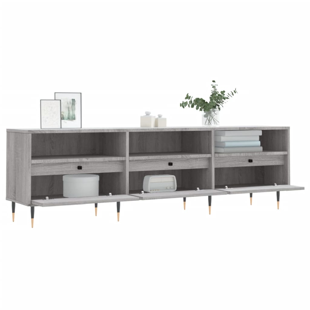 TV Cabinet Grey Sonoma 150x30x44.5 cm Engineered Wood