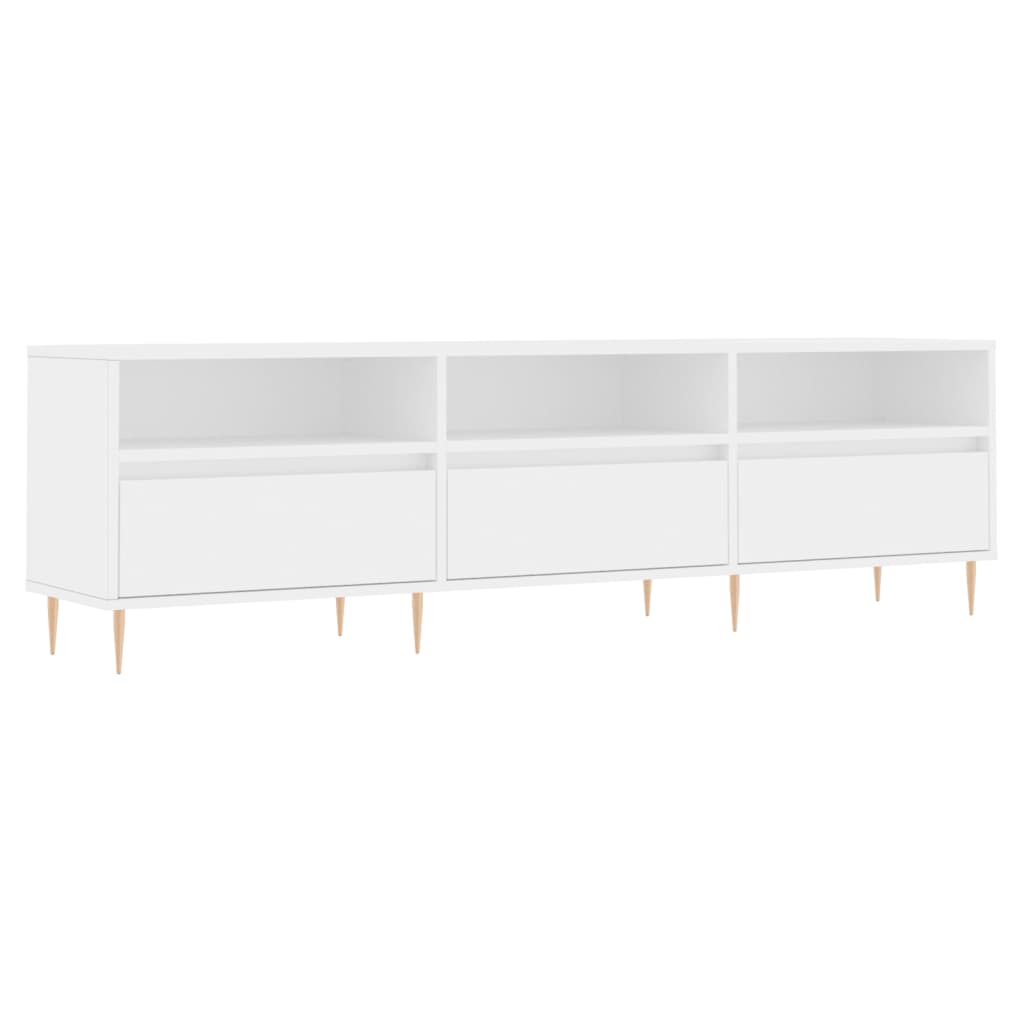 TV Cabinet White 150x30x44.5 cm Engineered Wood