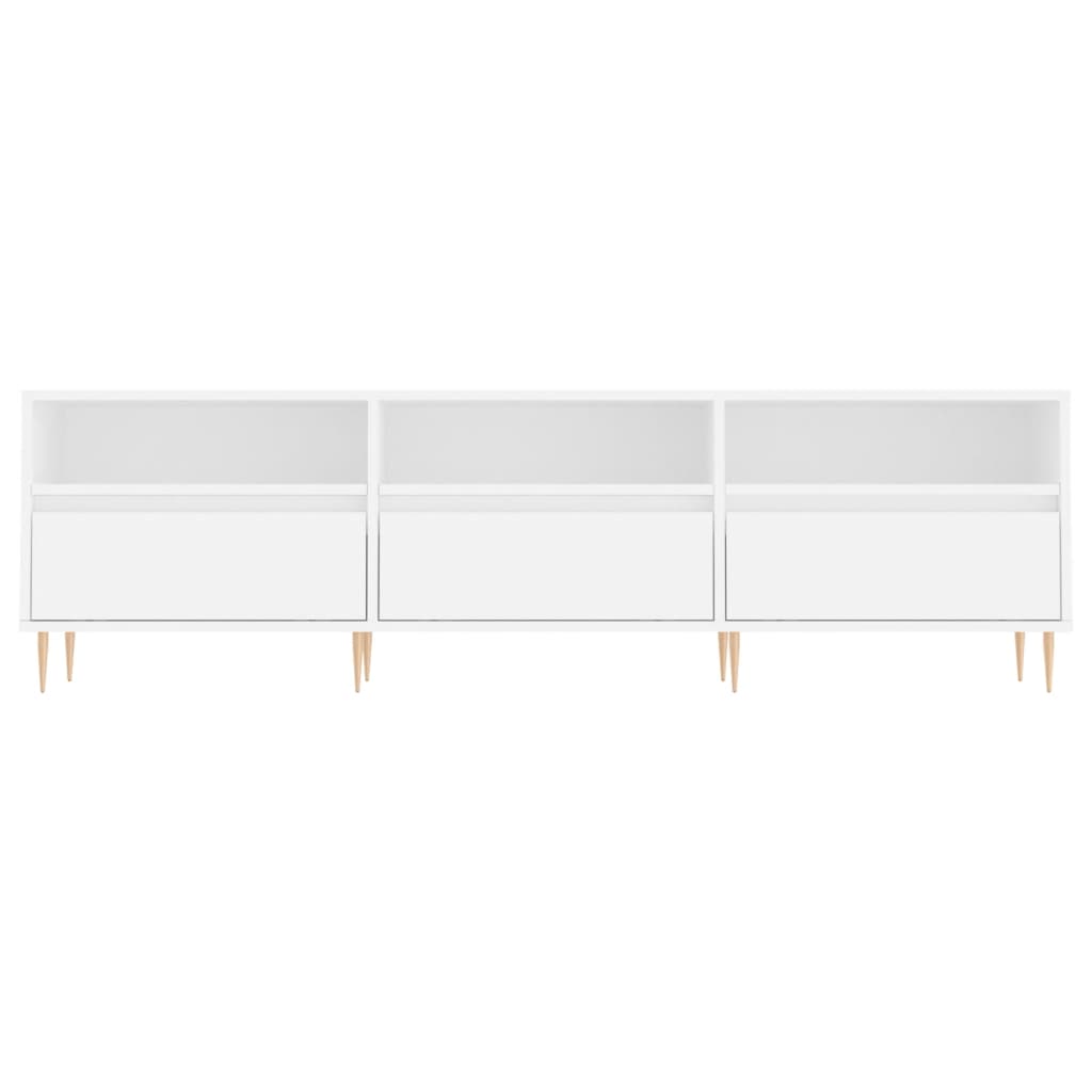 TV Cabinet White 150x30x44.5 cm Engineered Wood