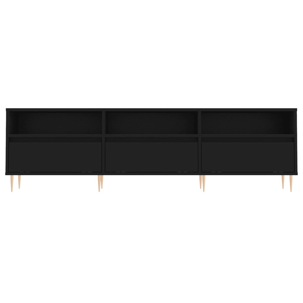 TV Cabinet Black 150x30x44.5 cm Engineered Wood