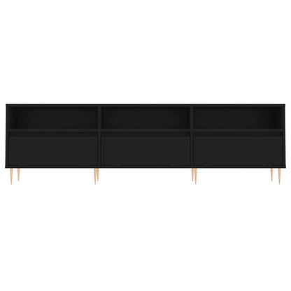 TV Cabinet Black 150x30x44.5 cm Engineered Wood