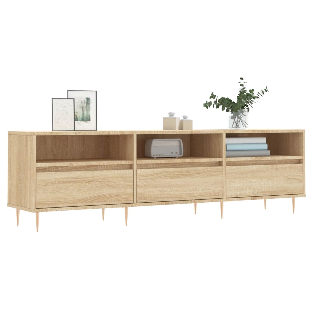 TV Cabinet Sonoma Oak 150x30x44.5 cm Engineered Wood