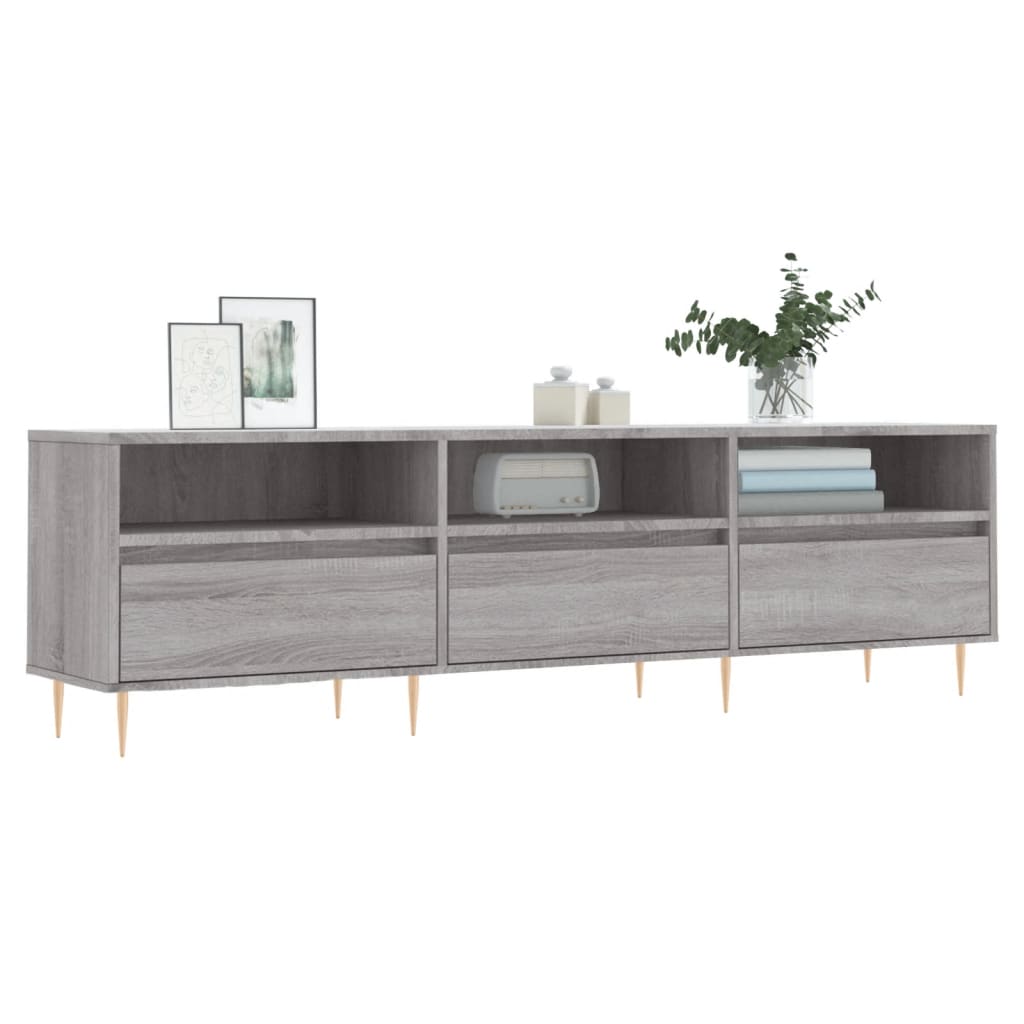 TV Cabinet Grey Sonoma 150x30x44.5 cm Engineered Wood