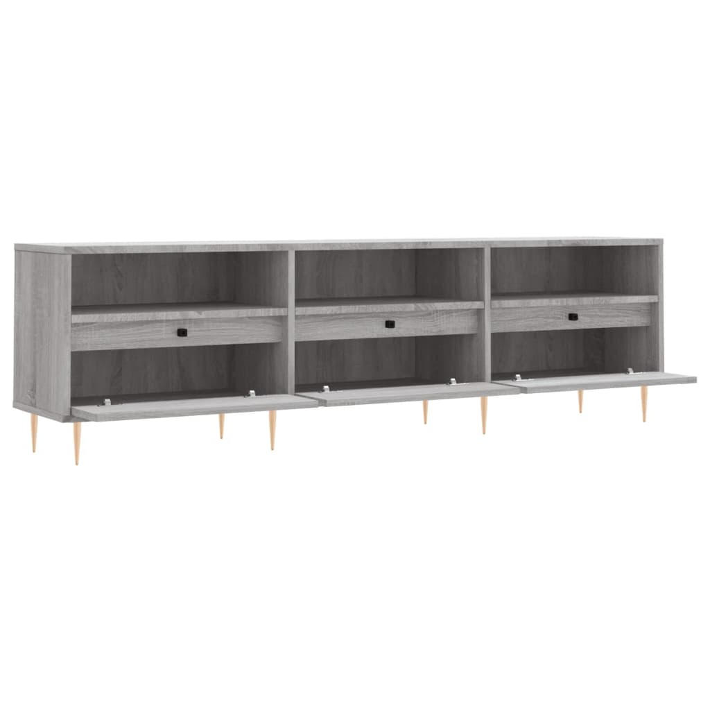 TV Cabinet Grey Sonoma 150x30x44.5 cm Engineered Wood