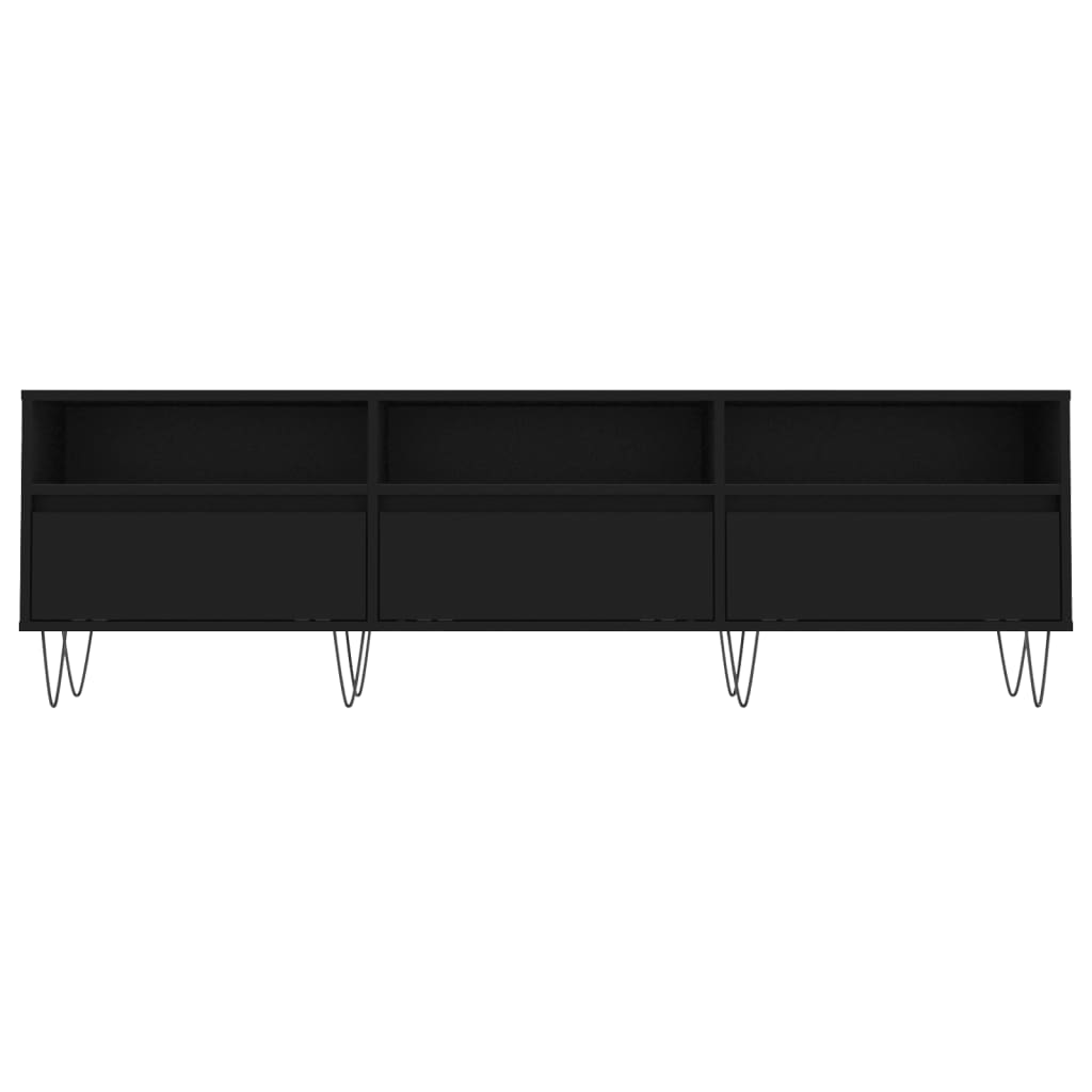 TV Cabinet Black 150x30x44.5 cm Engineered Wood