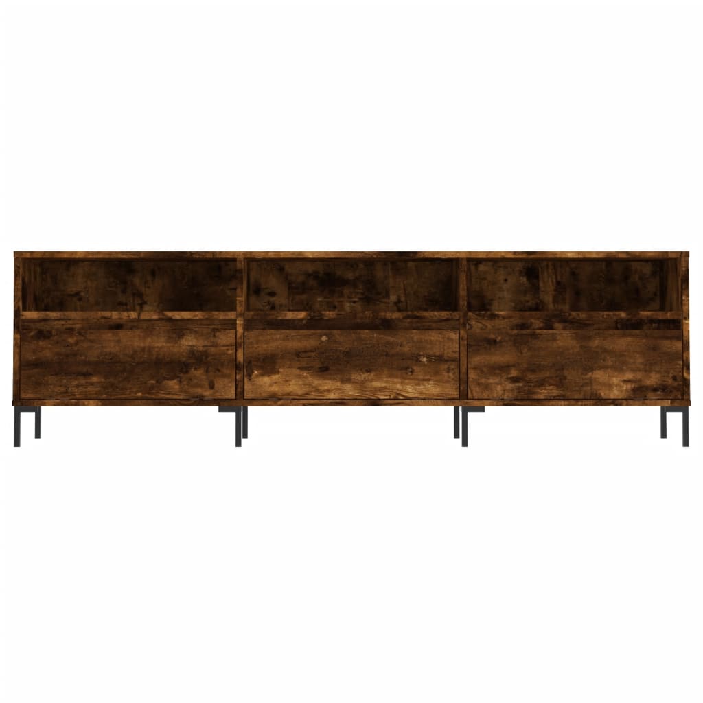 TV Cabinet Smoked Oak 150x30x44.5 cm Engineered Wood