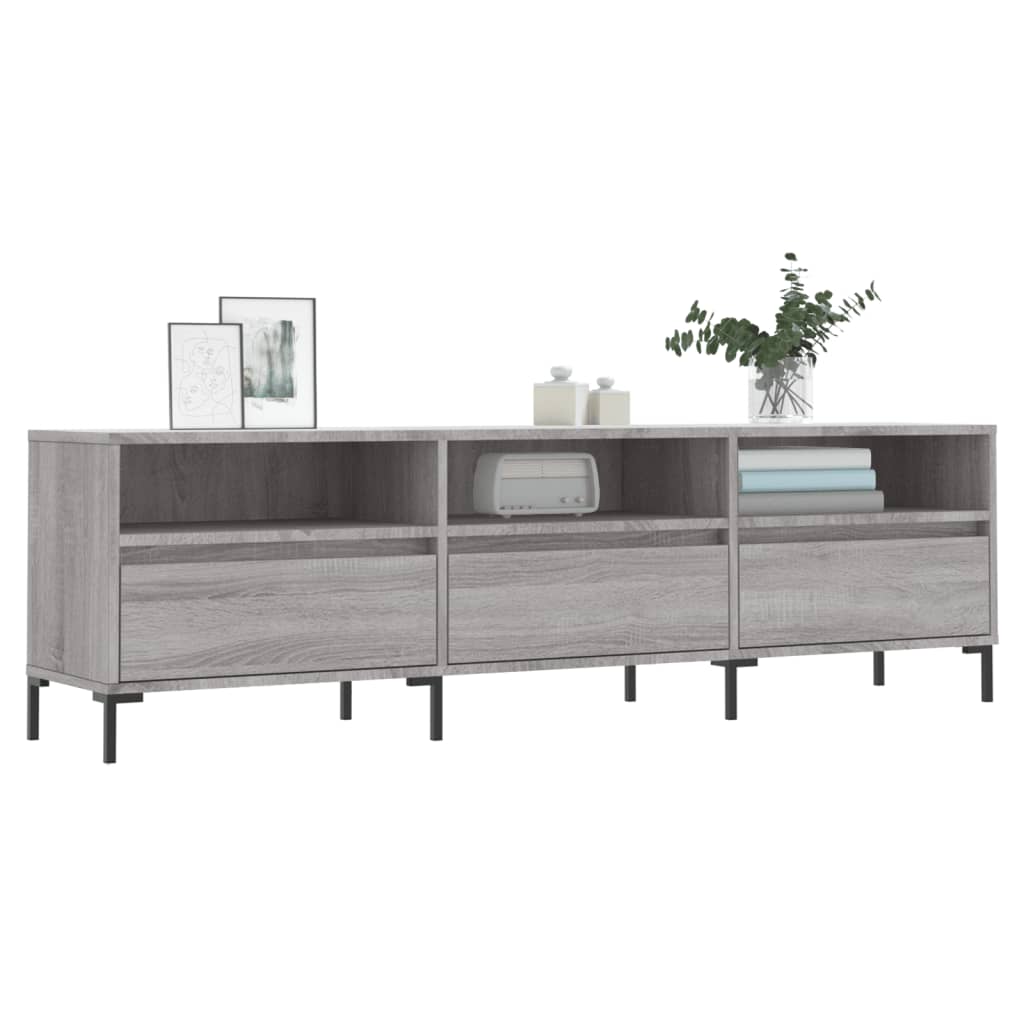 TV Cabinet Grey Sonoma 150x30x44.5 cm Engineered Wood