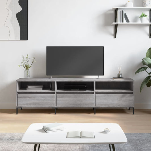 TV Cabinet Grey Sonoma 150x30x44.5 cm Engineered Wood