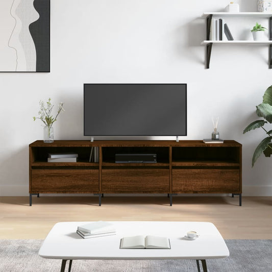 TV Cabinet Brown Oak 150x30x44.5 cm Engineered Wood