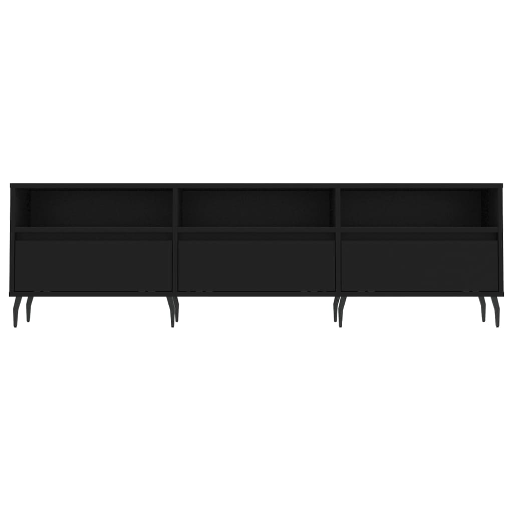 TV Cabinet Black 150x30x44.5 cm Engineered Wood