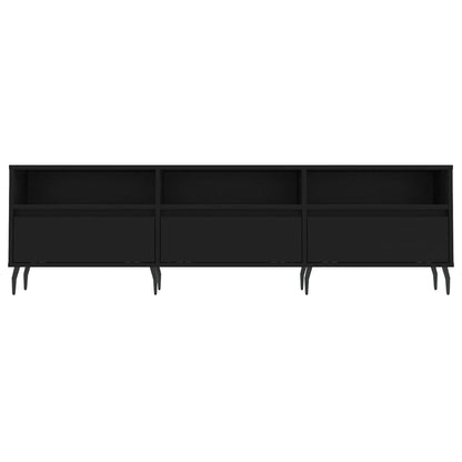 TV Cabinet Black 150x30x44.5 cm Engineered Wood