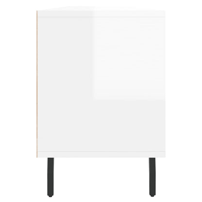 TV Cabinet High Gloss White 150x30x44.5 cm Engineered Wood