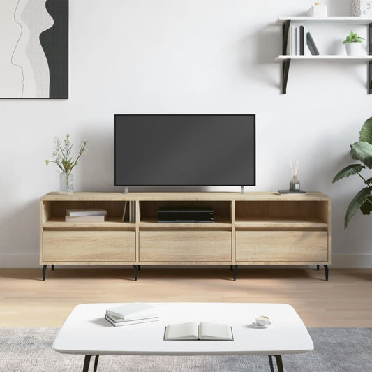 TV Cabinet Sonoma Oak 150x30x44.5 cm Engineered Wood