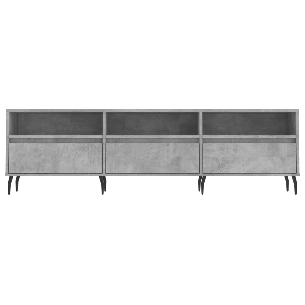 TV Cabinet Concrete Grey 150x30x44.5 cm Engineered Wood