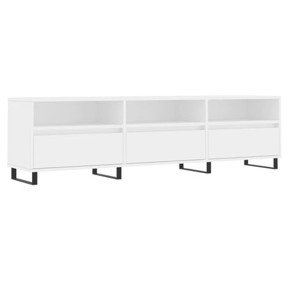 TV Cabinet White 150x30x44.5 cm Engineered Wood