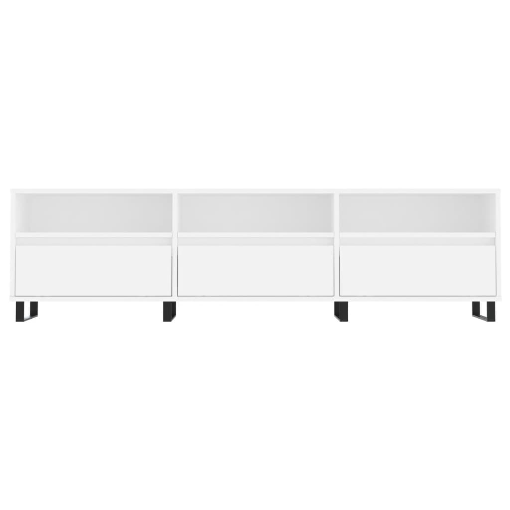 TV Cabinet White 150x30x44.5 cm Engineered Wood