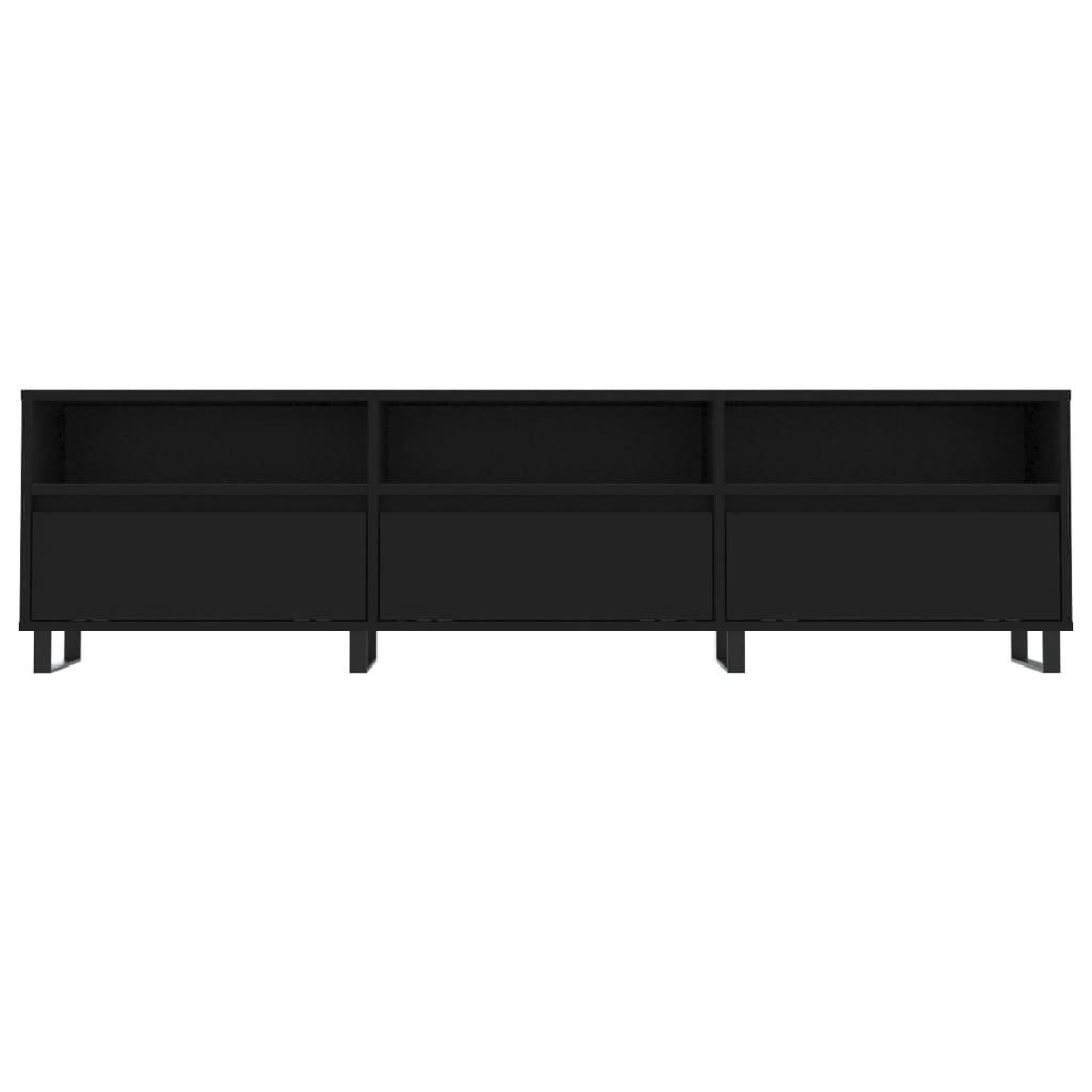 TV Cabinet Black 150x30x44.5 cm Engineered Wood