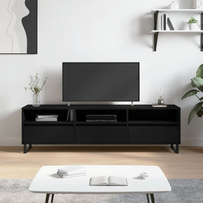 TV Cabinet Black 150x30x44.5 cm Engineered Wood