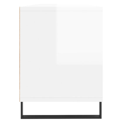 TV Cabinet High Gloss White 150x30x44.5 cm Engineered Wood