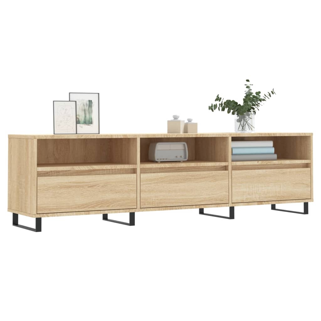 TV Cabinet Sonoma Oak 150x30x44.5 cm Engineered Wood