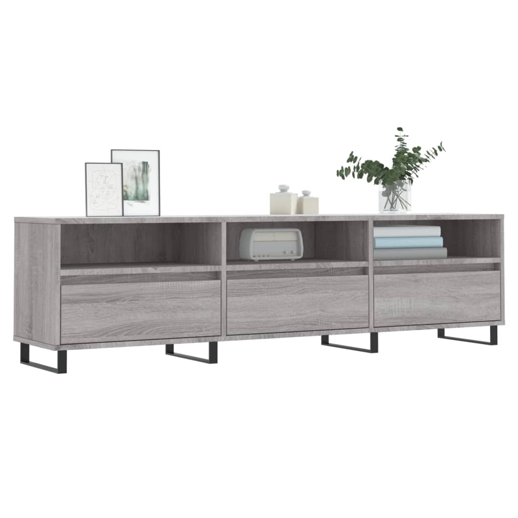 TV Cabinet Grey Sonoma 150x30x44.5 cm Engineered Wood