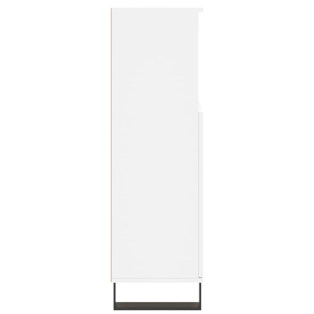 Bathroom Cabinet White 30x30x100 cm Engineered Wood