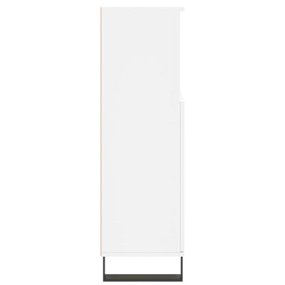 Bathroom Cabinet White 30x30x100 cm Engineered Wood