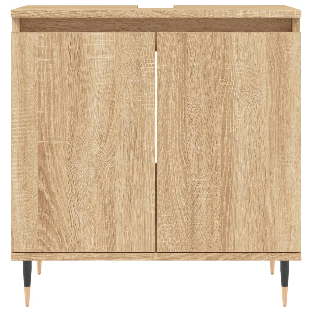 Bathroom Cabinet Sonoma Oak 58x33x60 cm Engineered Wood