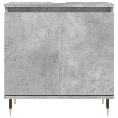 Bathroom Cabinet Concrete Grey 58x33x60 cm Engineered Wood