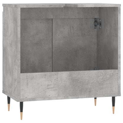 Bathroom Cabinet Concrete Grey 58x33x60 cm Engineered Wood