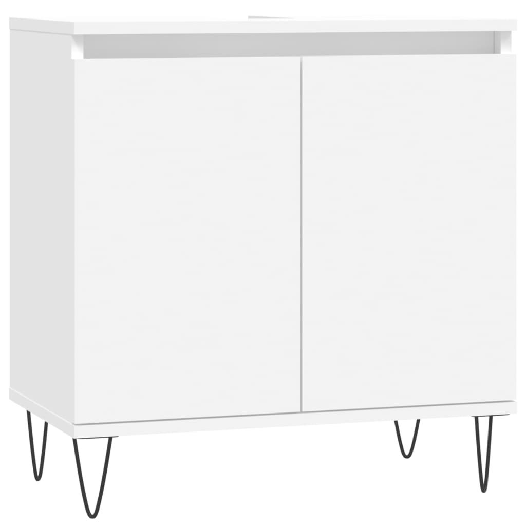 Bathroom Cabinet White 58x33x60 cm Engineered Wood