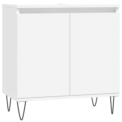 Bathroom Cabinet White 58x33x60 cm Engineered Wood