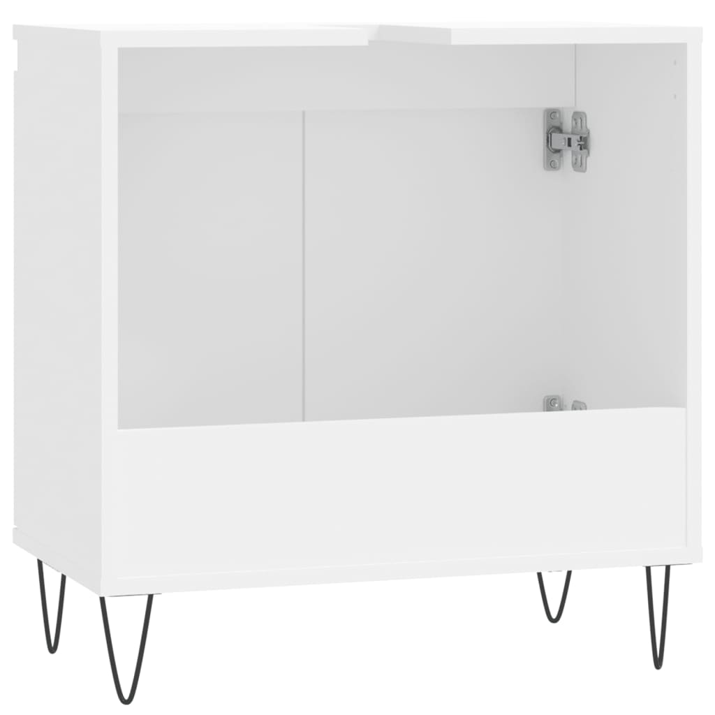 Bathroom Cabinet White 58x33x60 cm Engineered Wood