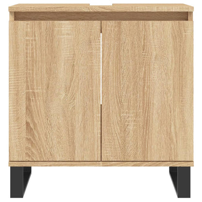 Bathroom Cabinet Sonoma Oak 58x33x60 cm Engineered Wood