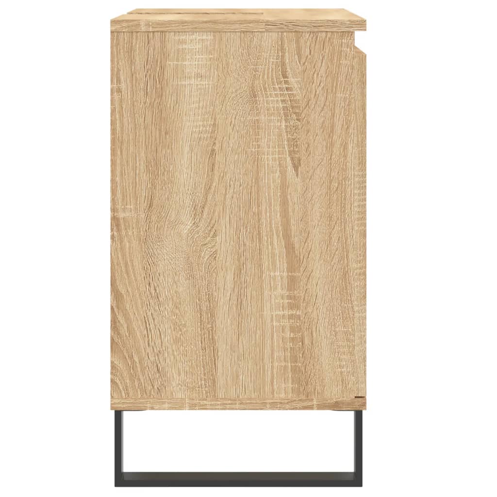 Bathroom Cabinet Sonoma Oak 58x33x60 cm Engineered Wood