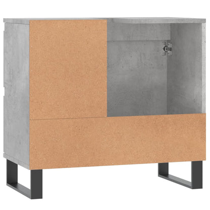 Bathroom Cabinet Concrete Grey 65x33x60 cm Engineered Wood