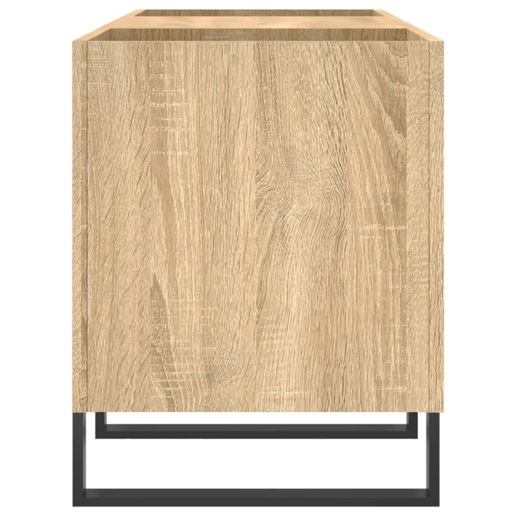 Record Cabinet Sonoma Oak 121x38x48 cm Engineered Wood