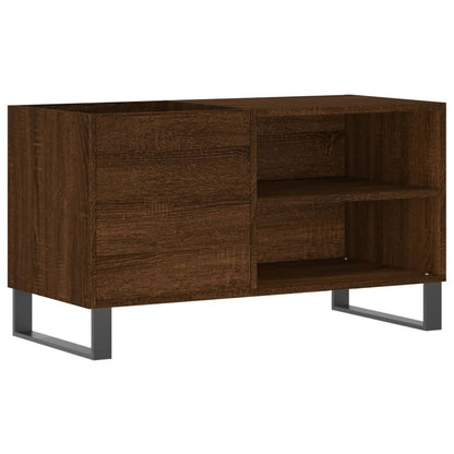 Record Cabinet Brown Oak 85x38x48 cm Engineered Wood