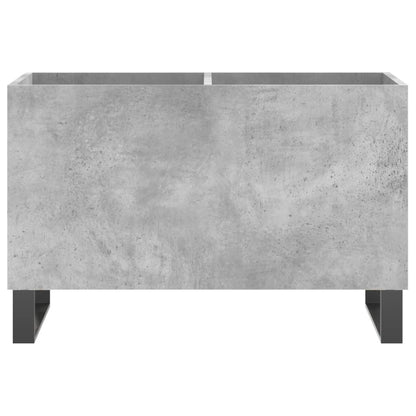 Record Cabinet Concrete Grey 74.5x38x48 cm Engineered Wood