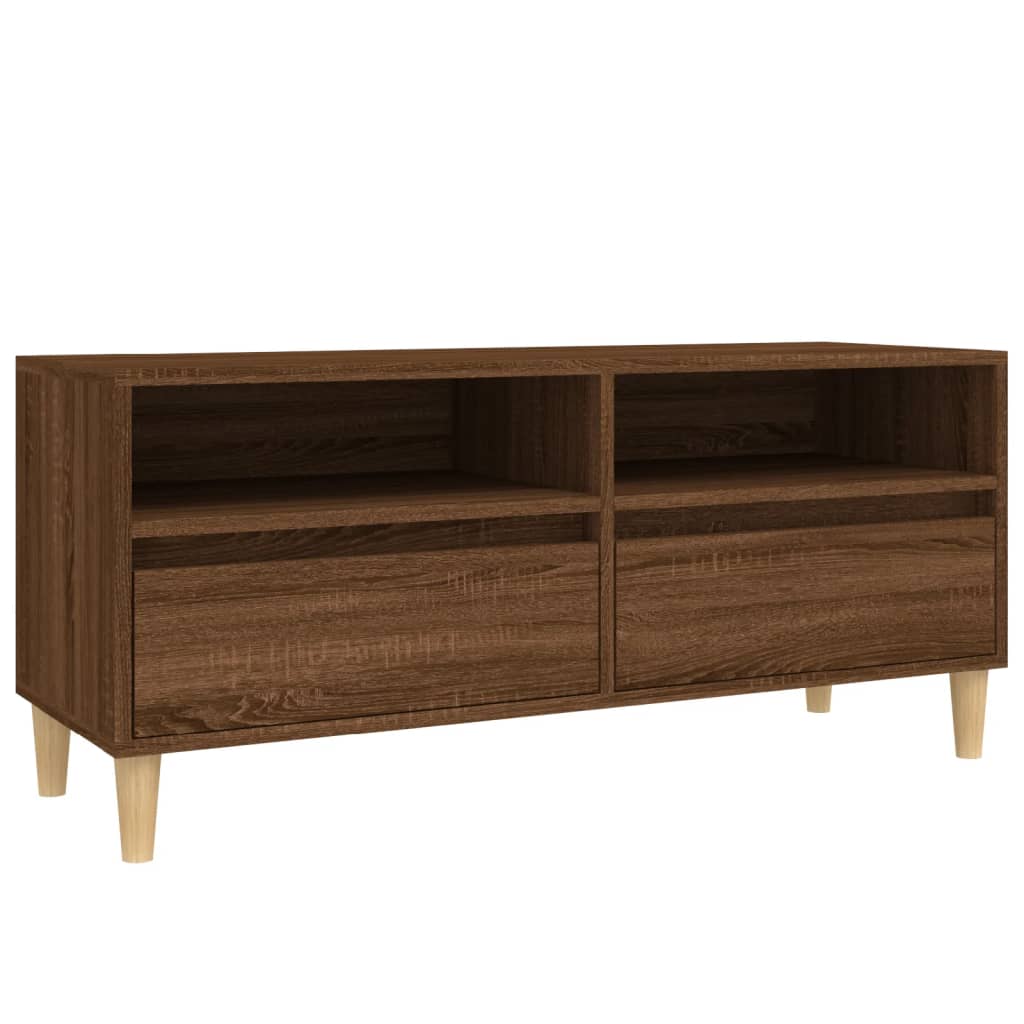 TV Cabinet Brown Oak 100x34.5x44.5 cm Engineered Wood