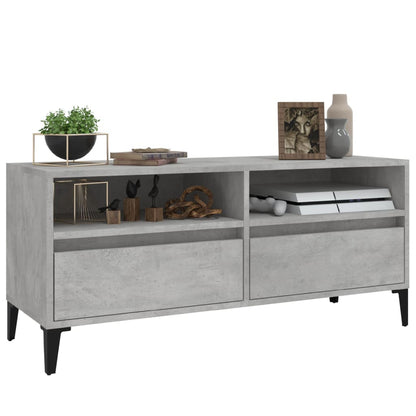 TV Cabinet Concrete Grey 100x34.5x44.5 cm Engineered Wood