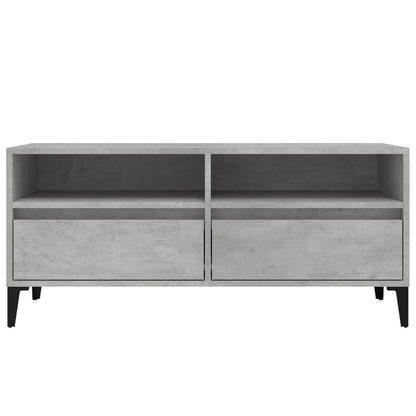 TV Cabinet Concrete Grey 100x34.5x44.5 cm Engineered Wood