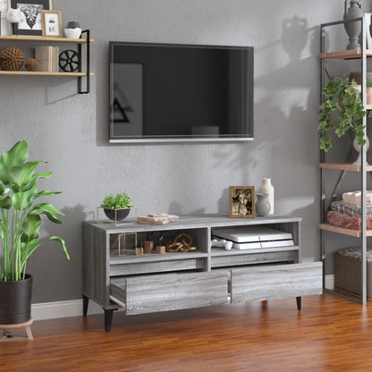 TV Cabinet Grey Sonoma 100x34.5x44.5 cm Engineered Wood