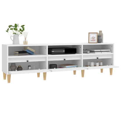 TV Cabinet White 150x30x44.5 cm Engineered Wood