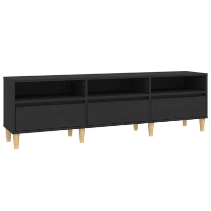 TV Cabinet Black 150x30x44.5 cm Engineered Wood