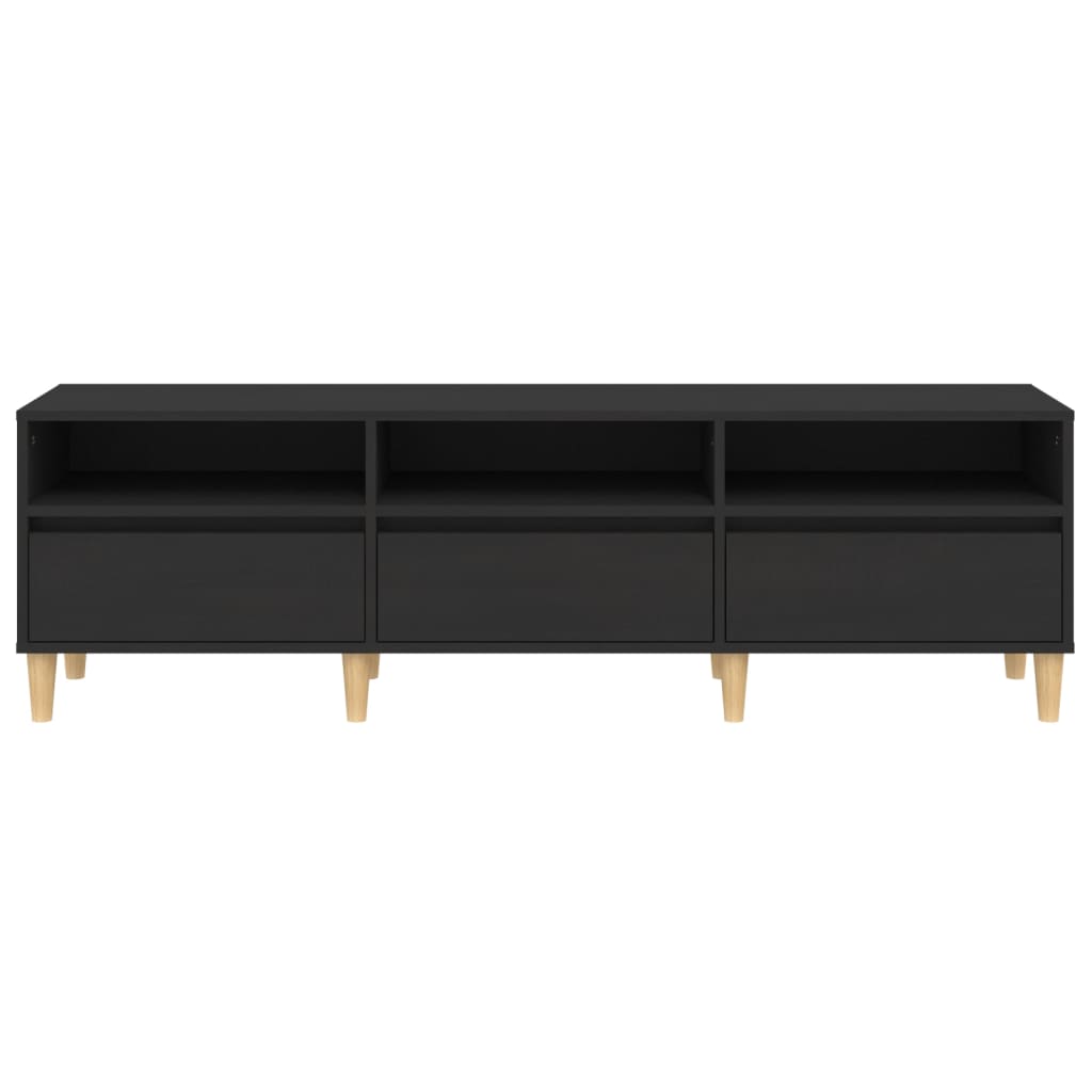 TV Cabinet Black 150x30x44.5 cm Engineered Wood